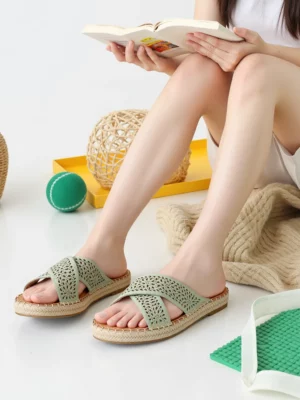 Damskie Klapki MIRA GREEN