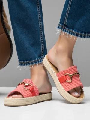 Nina Platform Sandals Red