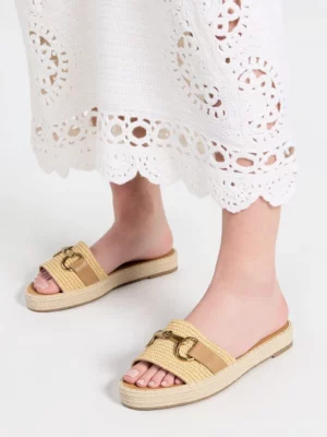 Nina Platform Sandals Beige