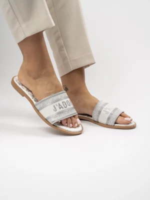 Damskie Klapki J'ADORE Silver