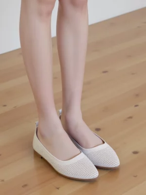 Baleriny Urban Elegance Białe