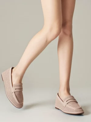 Mokasyny Eleganza Beżowe