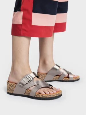 Damskie Klapki Arista PEWTER