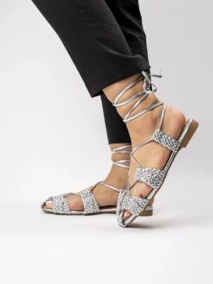 Sandały Aurora Silver