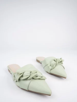 Klapki Oaza - Jasnozielone