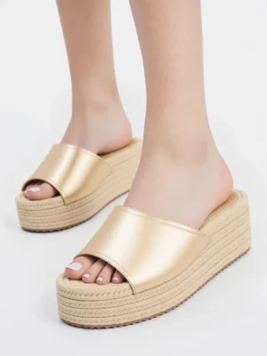 Damskie Klapki GOLD