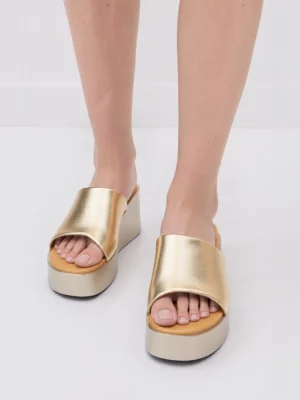 Damskie Klapki Esprita Gold