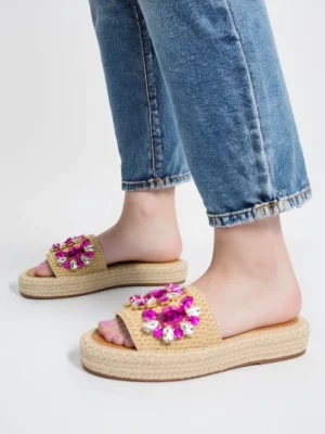 Damskie Klapki DIVAGLAM FUSHIA