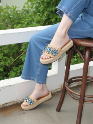 Damskie Klapki DIVAGLAM BLUE