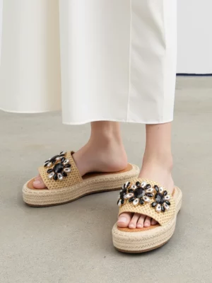 Damskie Klapki DIVAGLAM BLACK