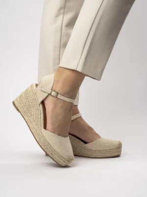 Damskie Espadryle BEIGE