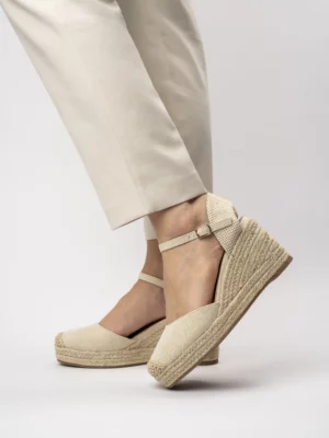 Damskie Espadryle BEIGE