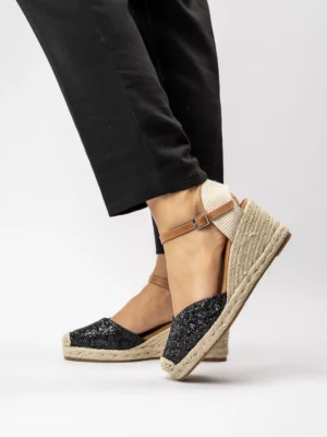 Damskie Espadryle BLACK