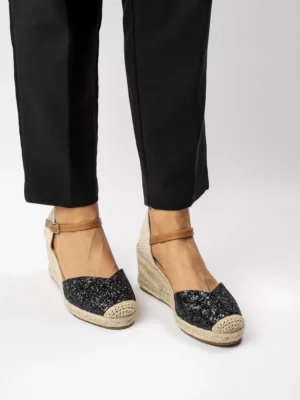 Damskie Espadryle BLACK
