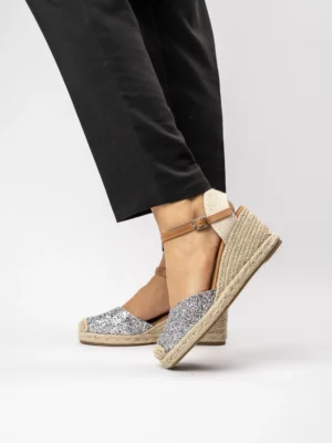 Espadryle Gwiezdne Silver