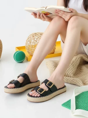 Klapki Wyspiański Czarne