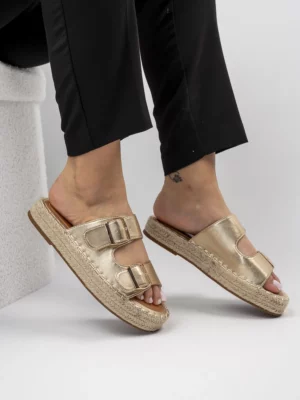 Klapki Luksusowe Złoto