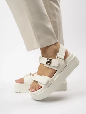 Sandały Elegante Kremowe