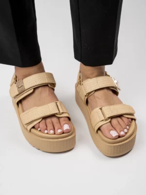 Klapki Urban Chic Bezowe