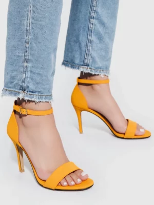 Damskie Sandałki na Szpilce ALEX YELLOW