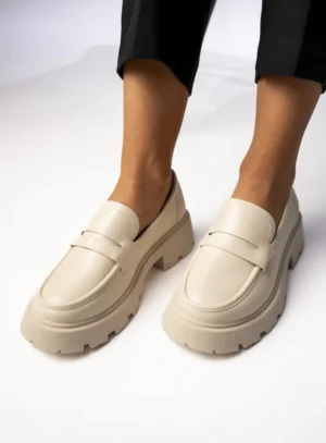 Damskie Mokasyny VIA GIULIA BEIGE
