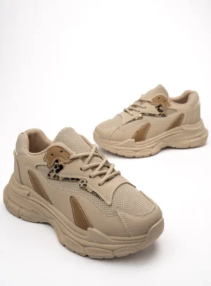 Damskie Sneakersy Khaki