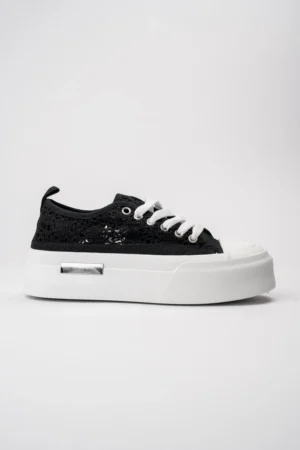 Damskie Sneakersy LACE BLACK