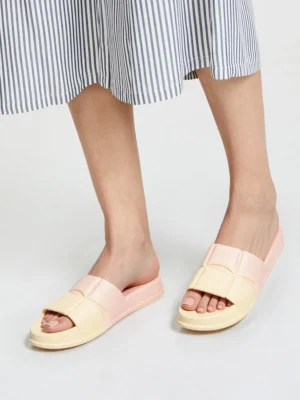 Damskie Klapki ESTRELLA PINK/CREAM