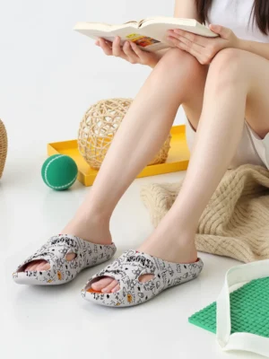 Damskie Klapki DOODLE WHITE