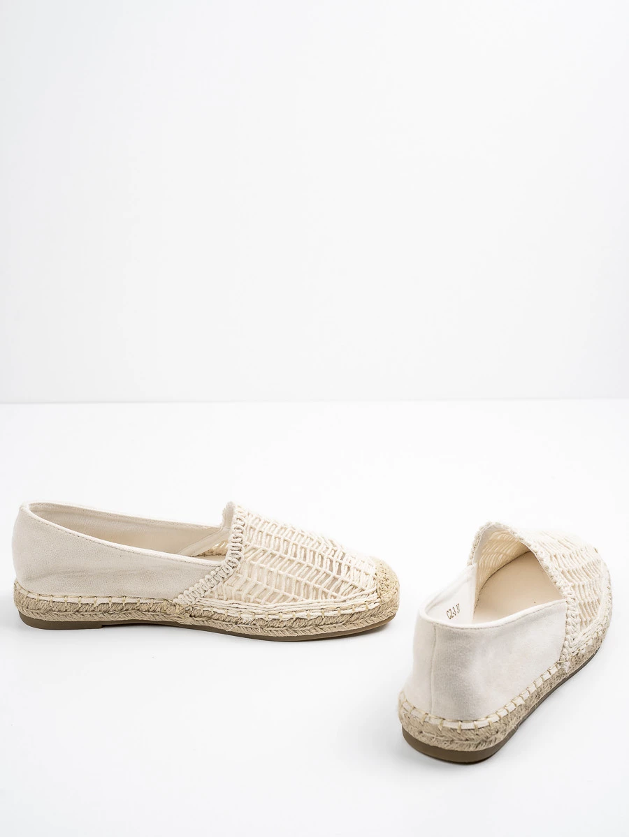 Modne espadryle damskie w kolorze Beige