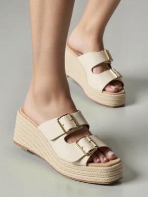 Klapki Eleganzia Beżowa