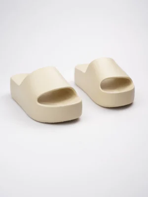 Klapki Plaza Beżowe