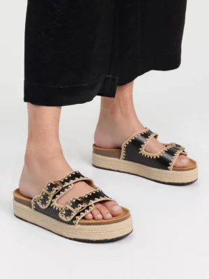 Damskie Klapki Livio BLACK