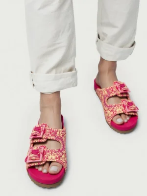 Baleriny damskie eleganckie w kolorze Fushia