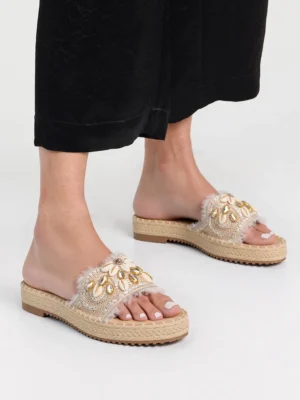 Klapki Plażowe Eleganzio SILVER