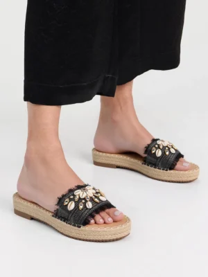 Damskie Klapki BLACK