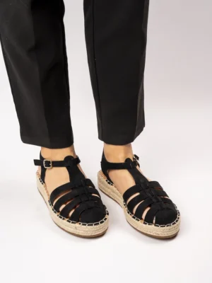 Sandały Espadryle Elegantria BLACK