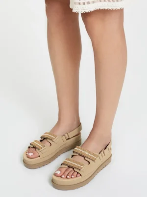 Klapki Eleganto Khaki