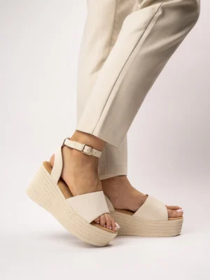 Klapki Elegante Beżowe