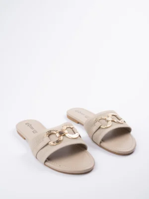 Espadryle damskie eleganckie w kolorze Khaki