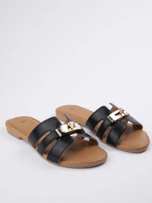 Klapki płaski BLACK