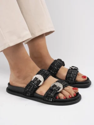 Kozaki damskie eleganckie w kolorze Black