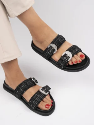 Kozaki damskie eleganckie w kolorze Black