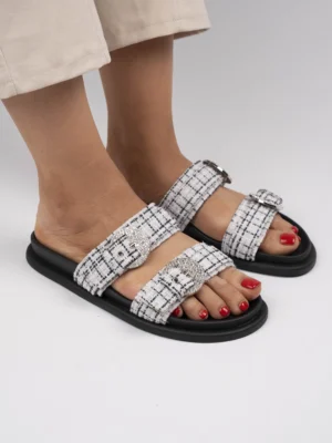 Kozaki damskie eleganckie w kolorze White