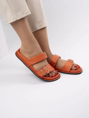 Czółenka damskie eleganckie w kolorze Orange