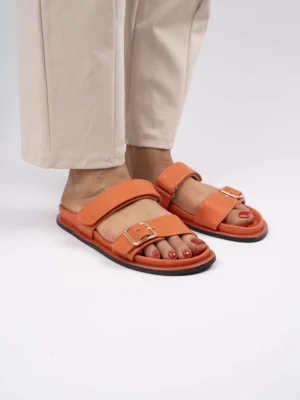 Czółenka damskie eleganckie w kolorze Orange