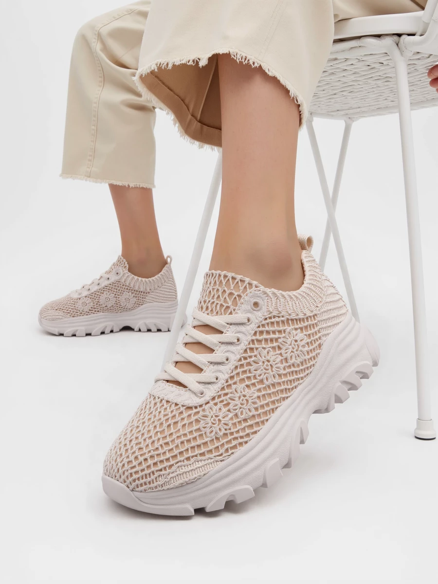Mokasyny damskie eleganckie w kolorze Beige