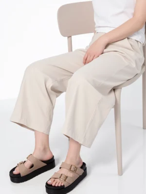 Sandały damskie eleganckie w kolorze Taupe