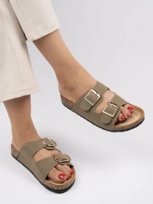 Botki damskie eleganckie w kolorze Green