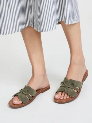 Baleriny damskie eleganckie w kolorze Dk. green